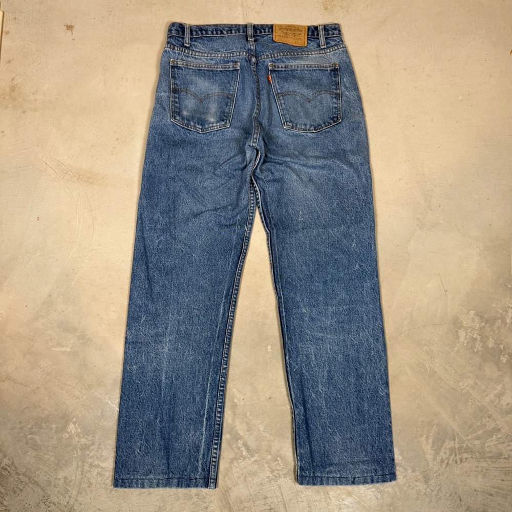 Vintage Levis 20505 Orange Tab Jeans 34x30 Made in USA 1986 Scovill 20505-0217